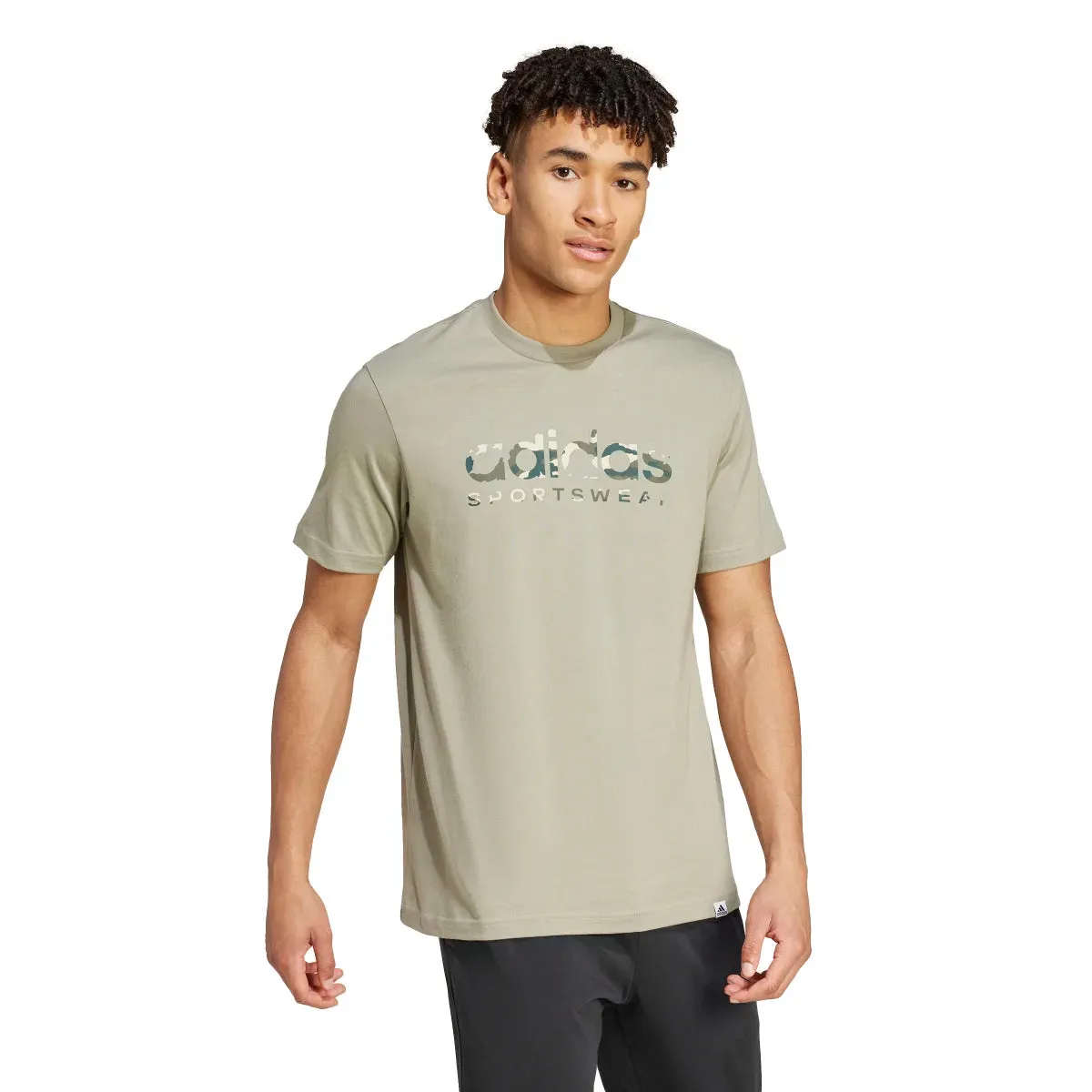 adidas Men's Camo Linear Graphic T-Shirt (Tall)