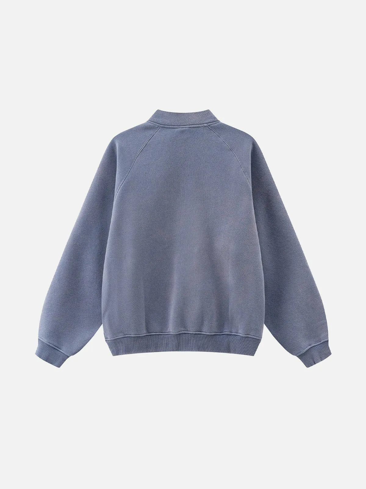 Aelfric Eden Basic Washed Half Zip Up Sweatshirt