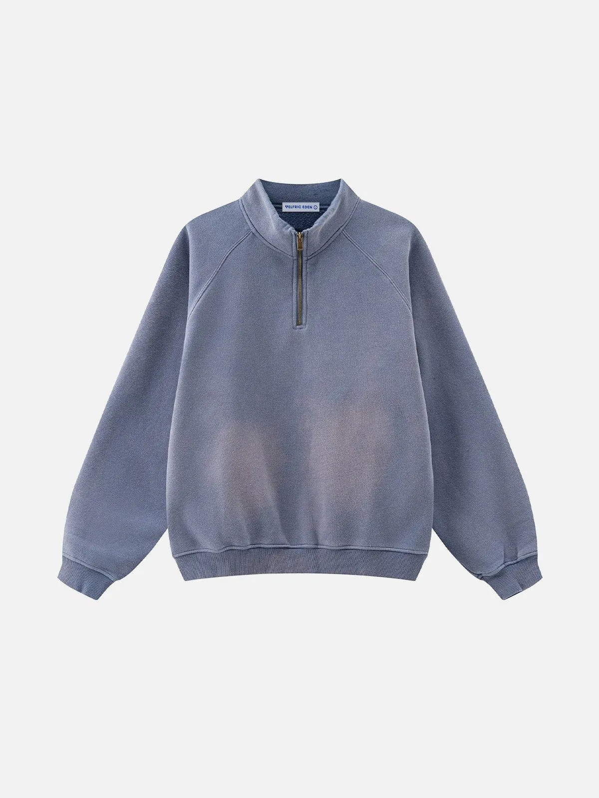 Aelfric Eden Basic Washed Half Zip Up Sweatshirt