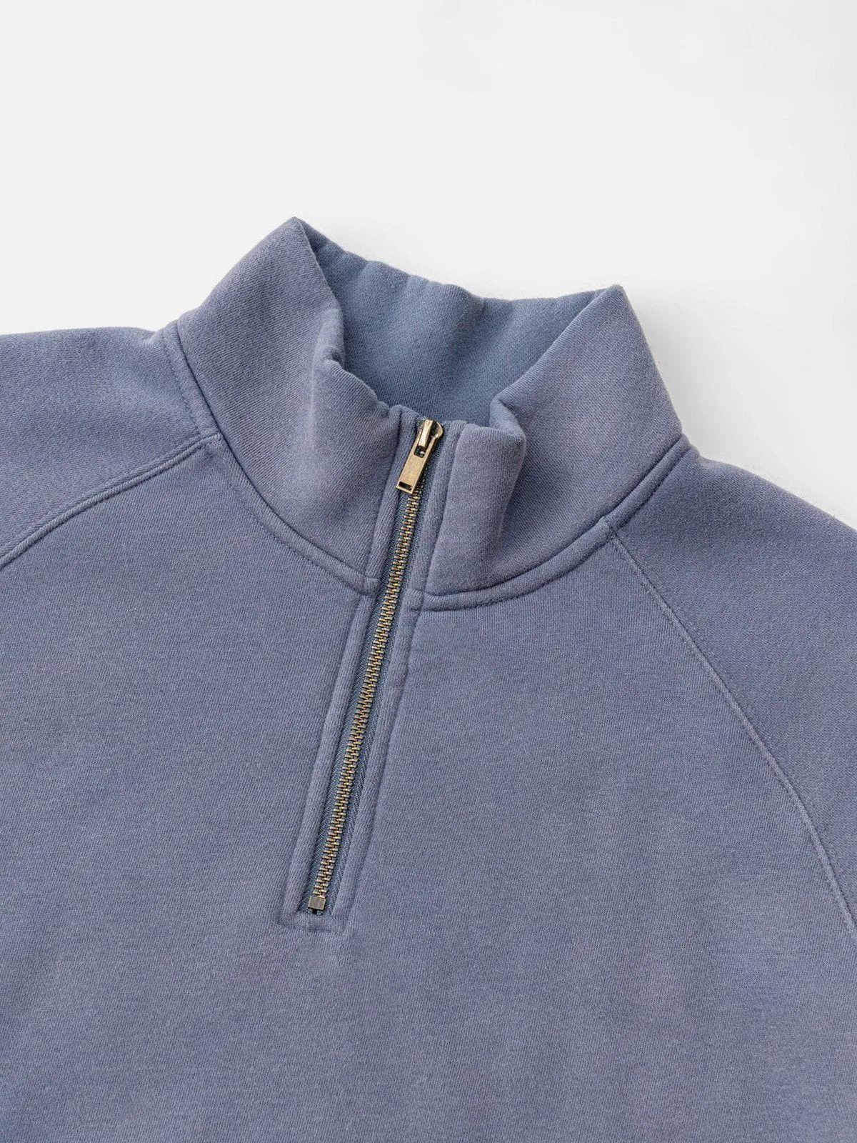 Aelfric Eden Basic Washed Half Zip Up Sweatshirt