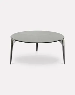 Bardot Slate Gray and Nickel Coffee Table