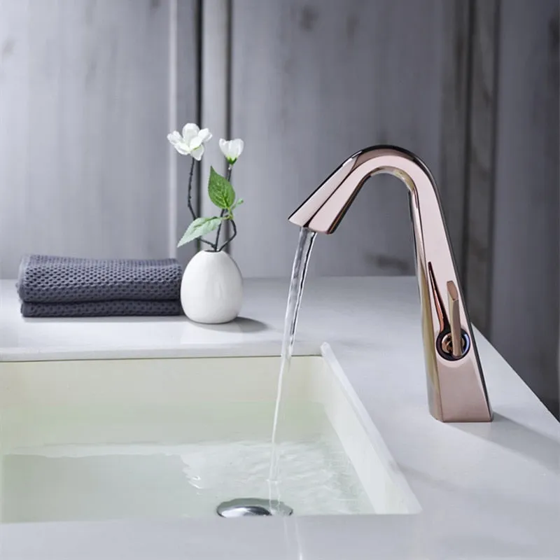 Bathroom Brass Faucet Cabinet Tap Cold And Hot Washbasin Faucet