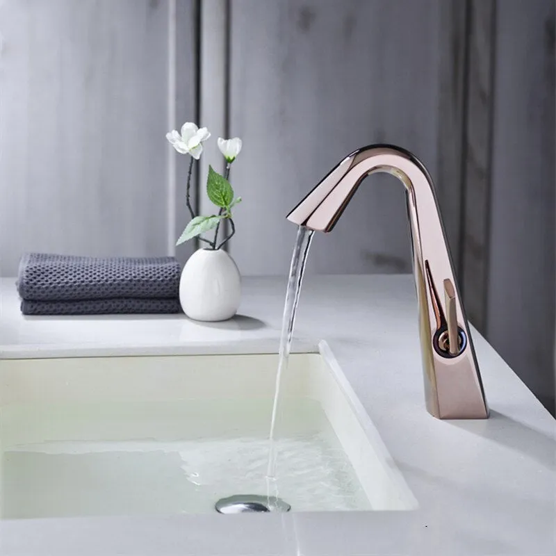 Bathroom Brass Faucet Cabinet Tap Cold And Hot Washbasin Faucet