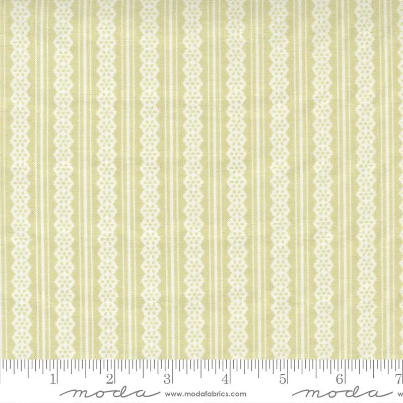 Buttercup and Slate - 529157-15 - Sprig - Lacey Stripe