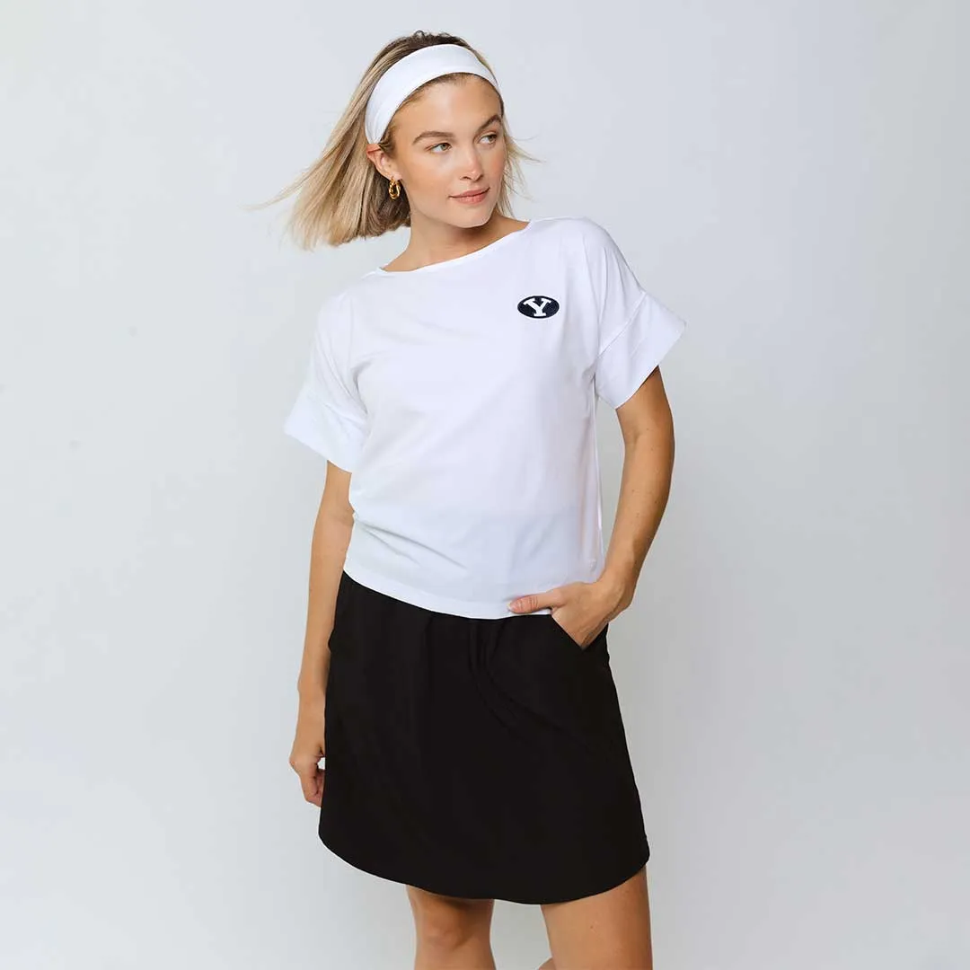 BYU Boss Tee, White