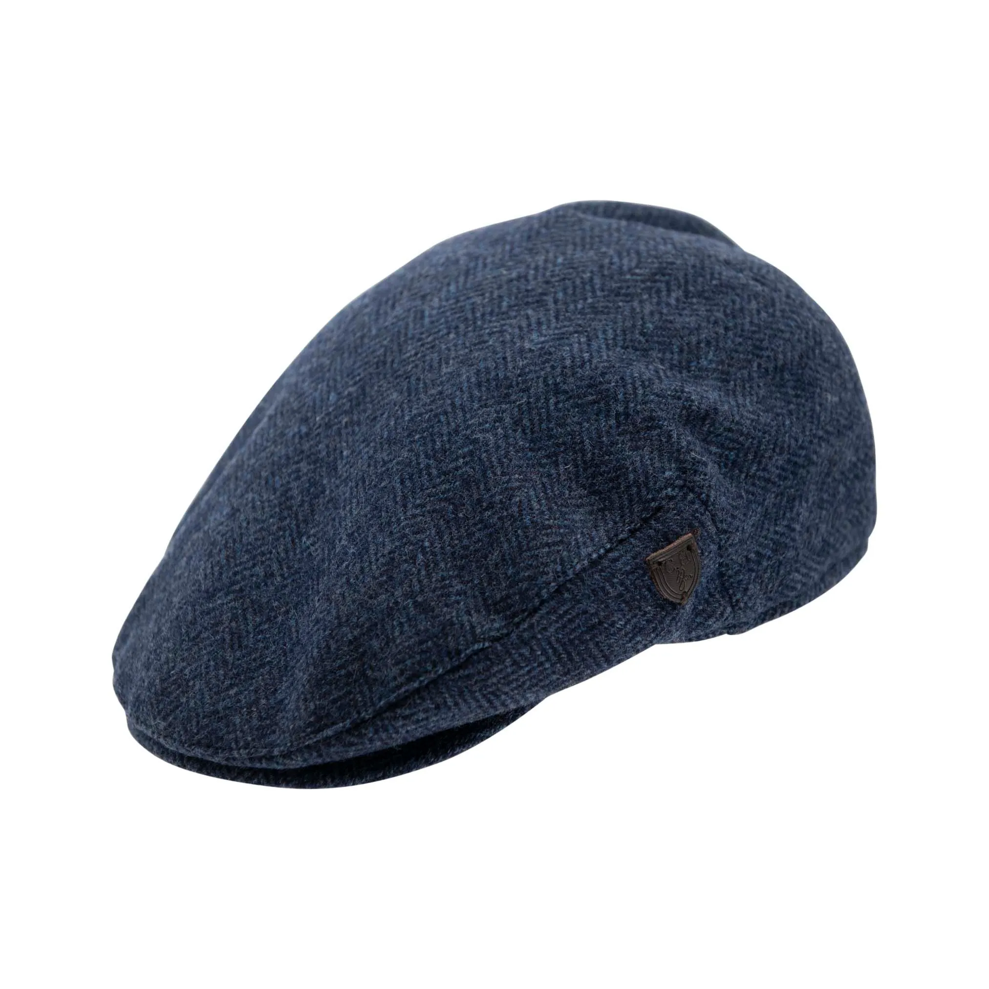 Carlyle Heath Jumbo Herringbone Flat Cap