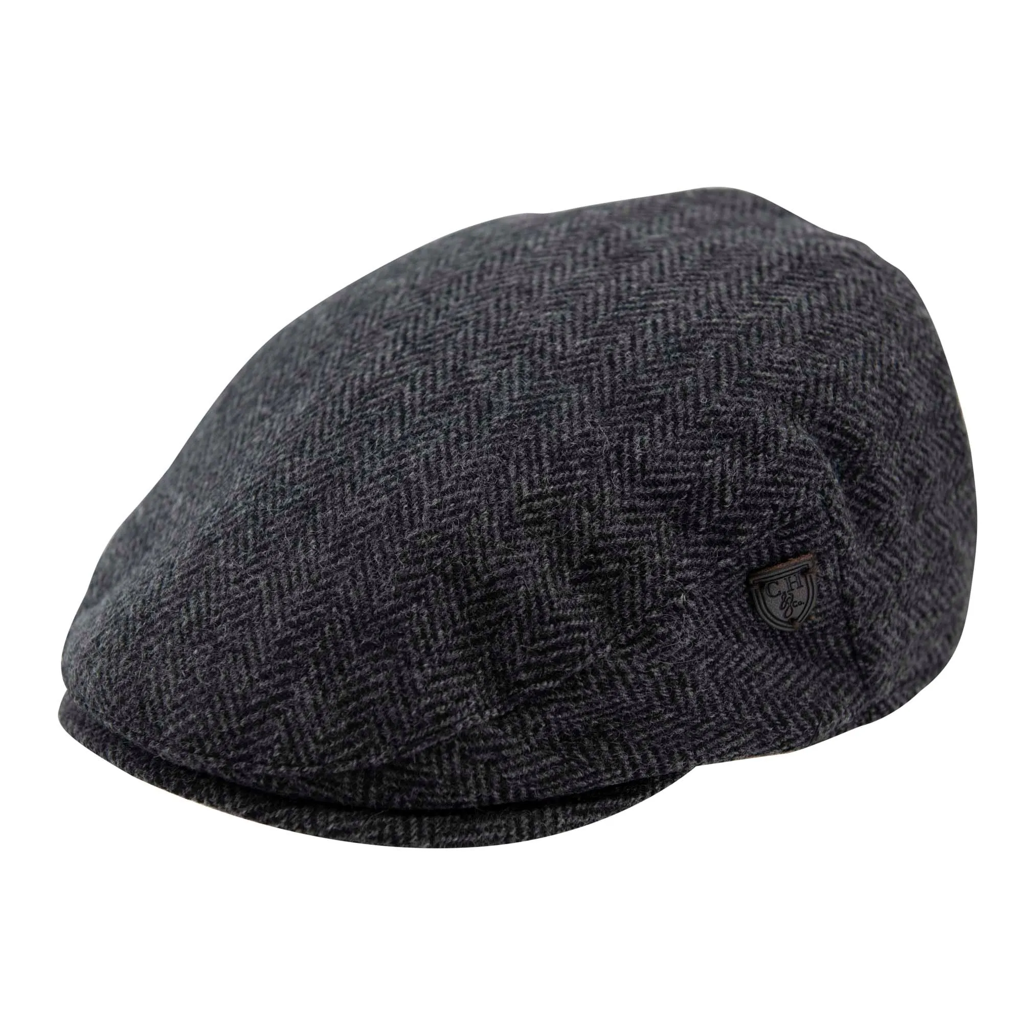 Carlyle Heath Jumbo Herringbone Flat Cap