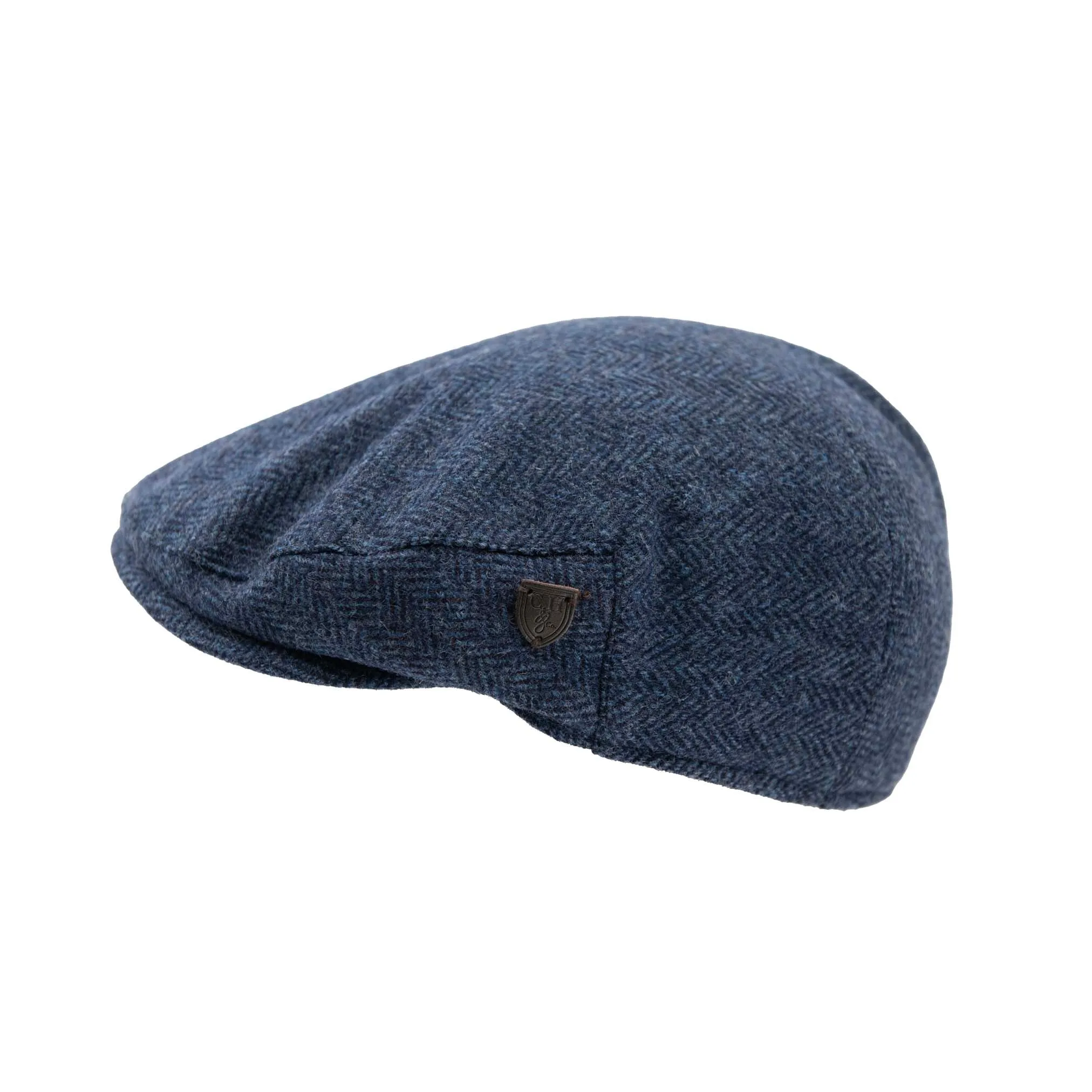 Carlyle Heath Jumbo Herringbone Flat Cap