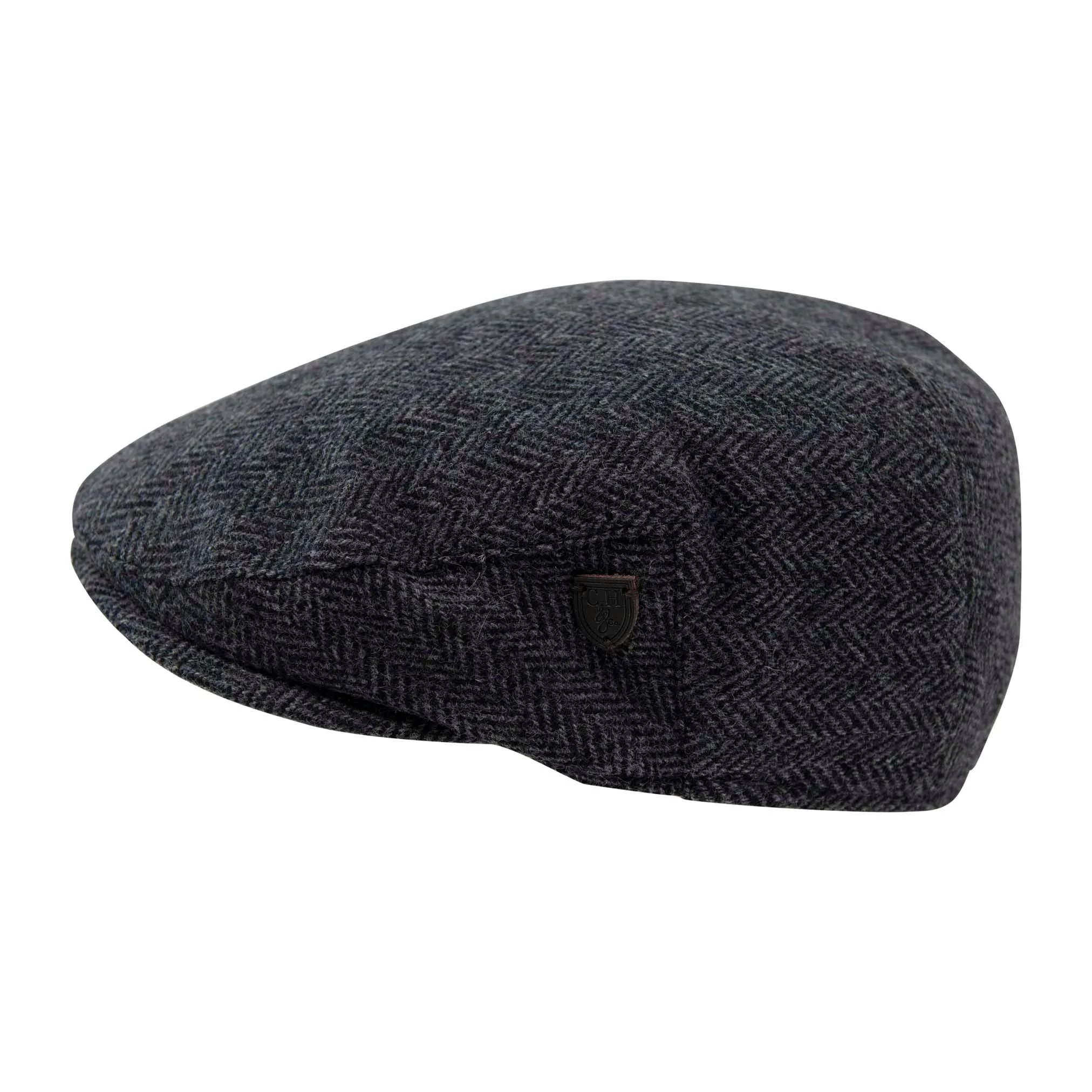 Carlyle Heath Jumbo Herringbone Flat Cap