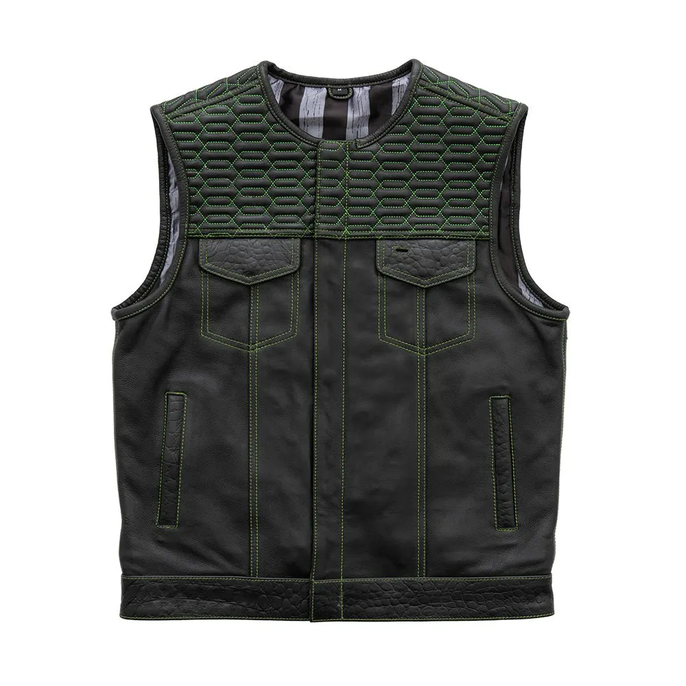 Crysis - Men's Leather Motorcycle Vest - Limited Edition