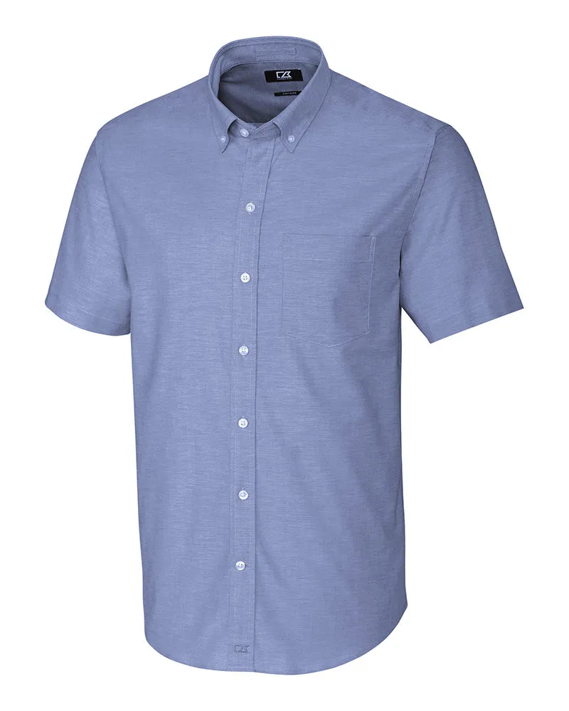 Cutter & Buck Stretch Oxford Dress Shirt (Short Sleeve)