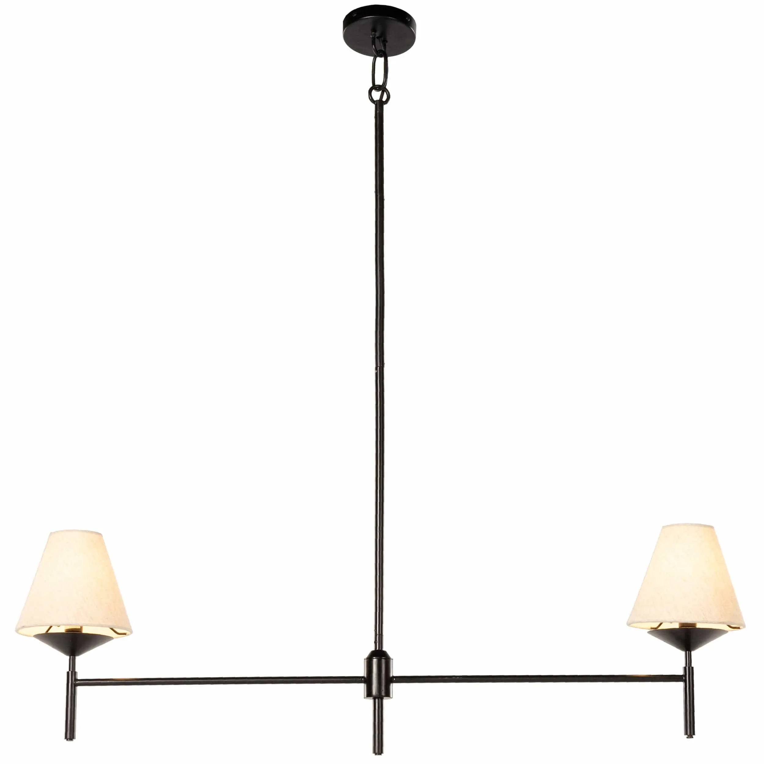 Dodie Linear Chandelier, Jet Black