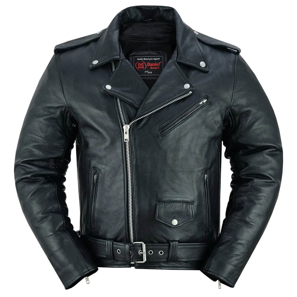 DS732 Men's Premium Classic Plain Side Police Style Jacket