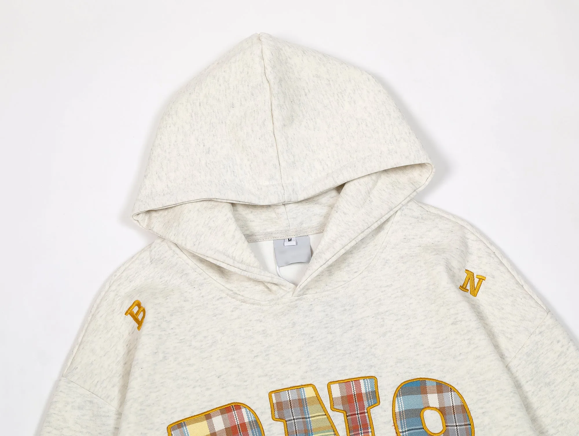 Faire Echo Retro Style Embroidery Washed Hoodie