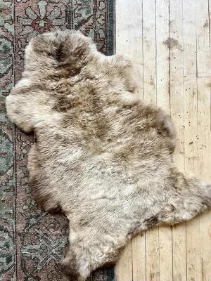 Fluffy Soft Caramel Organic Sheepskin