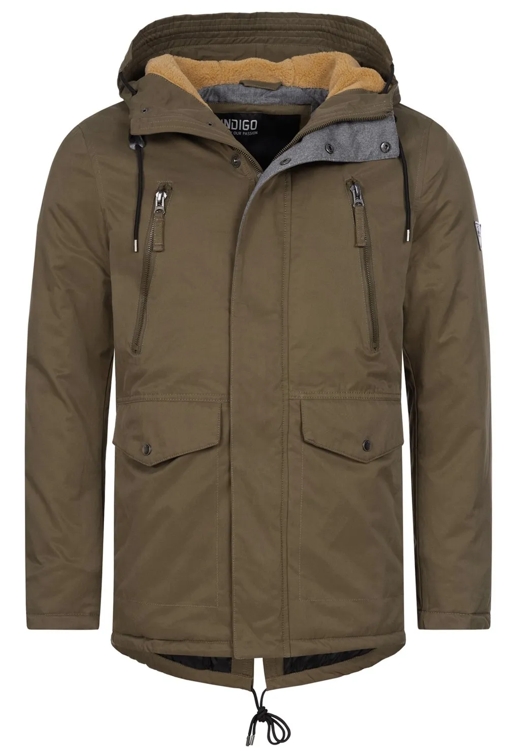 Indicode parka, dark green