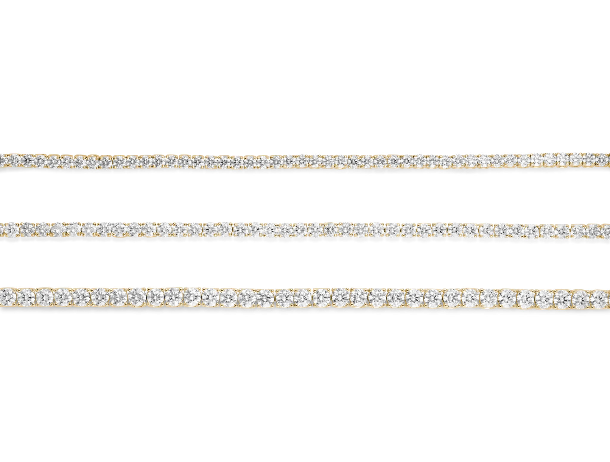 Lab-Grown Diamond Medium Tennis Bracelet - G-H color, 6.5" length | White