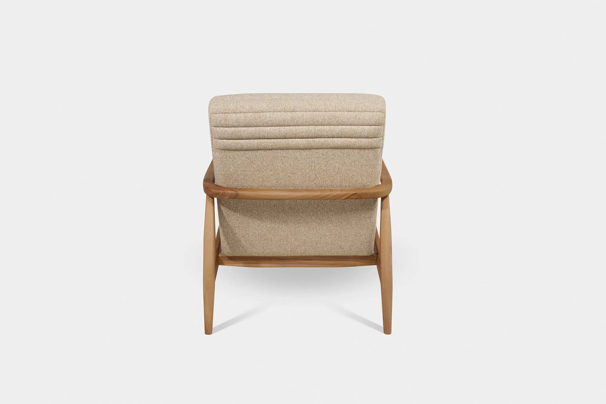 LAICA | Modern Armchair and Ottoman in Spanish Leather or Wool