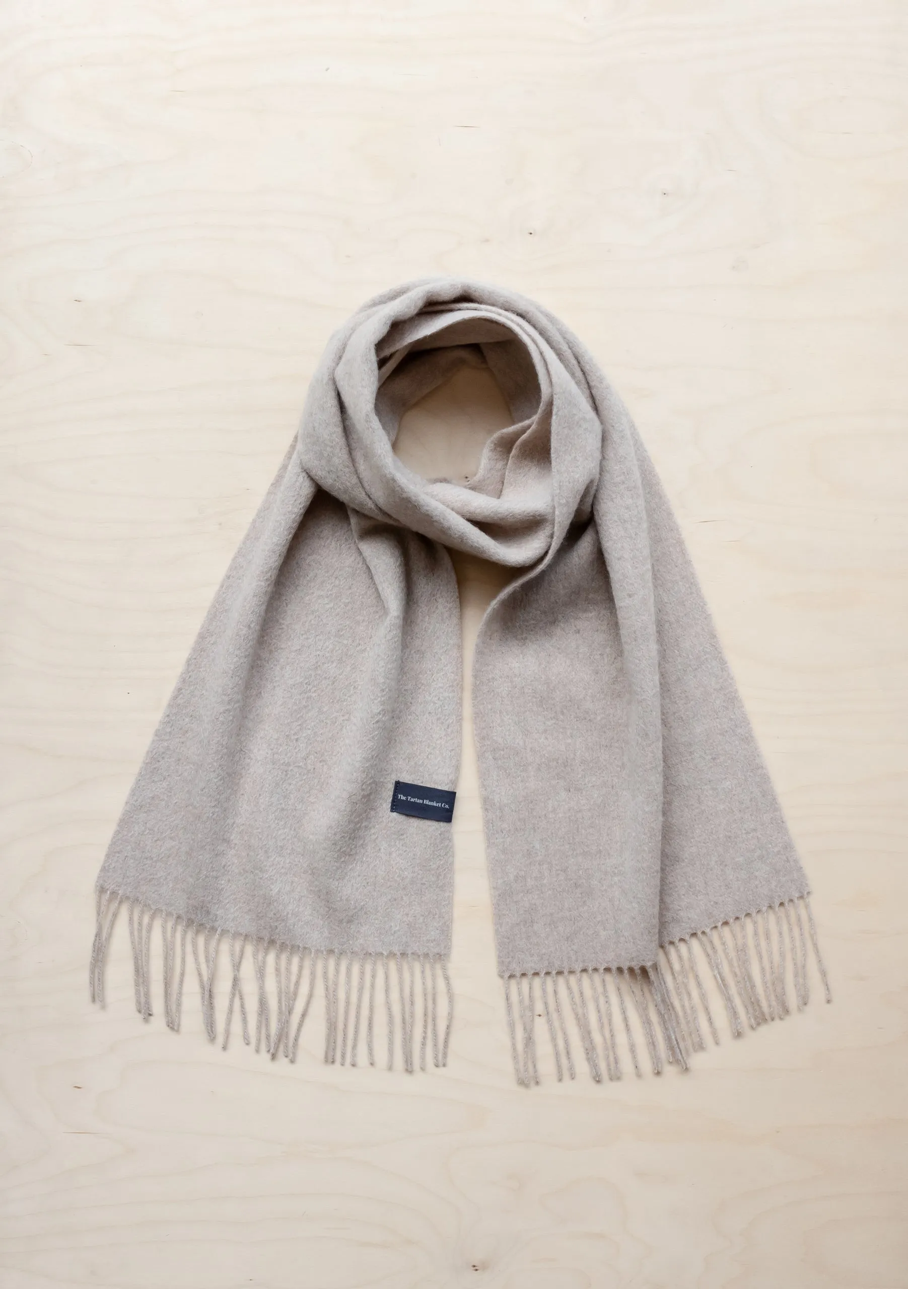 Lambswool Scarf in Oatmeal Melange