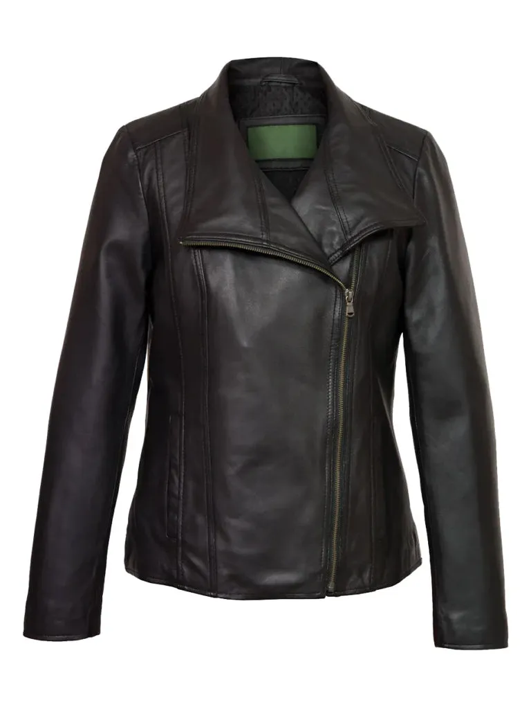 Lapel Slim Style Leather Jacket