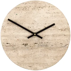 Loko Beige Travertine Clock