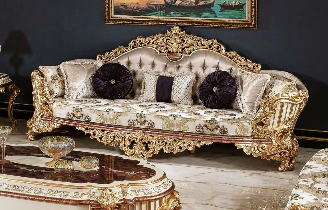 Luxury Design Traditional Handmade Carving Sofa Set