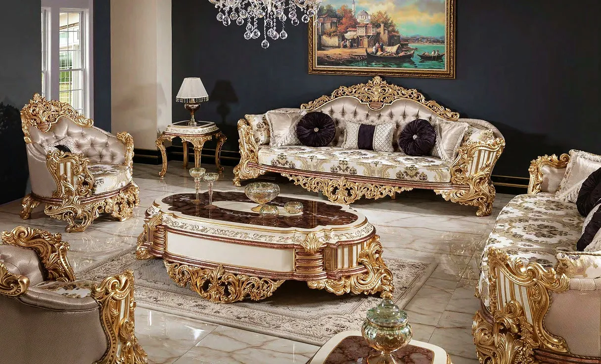 Luxury Design Traditional Handmade Carving Sofa Set