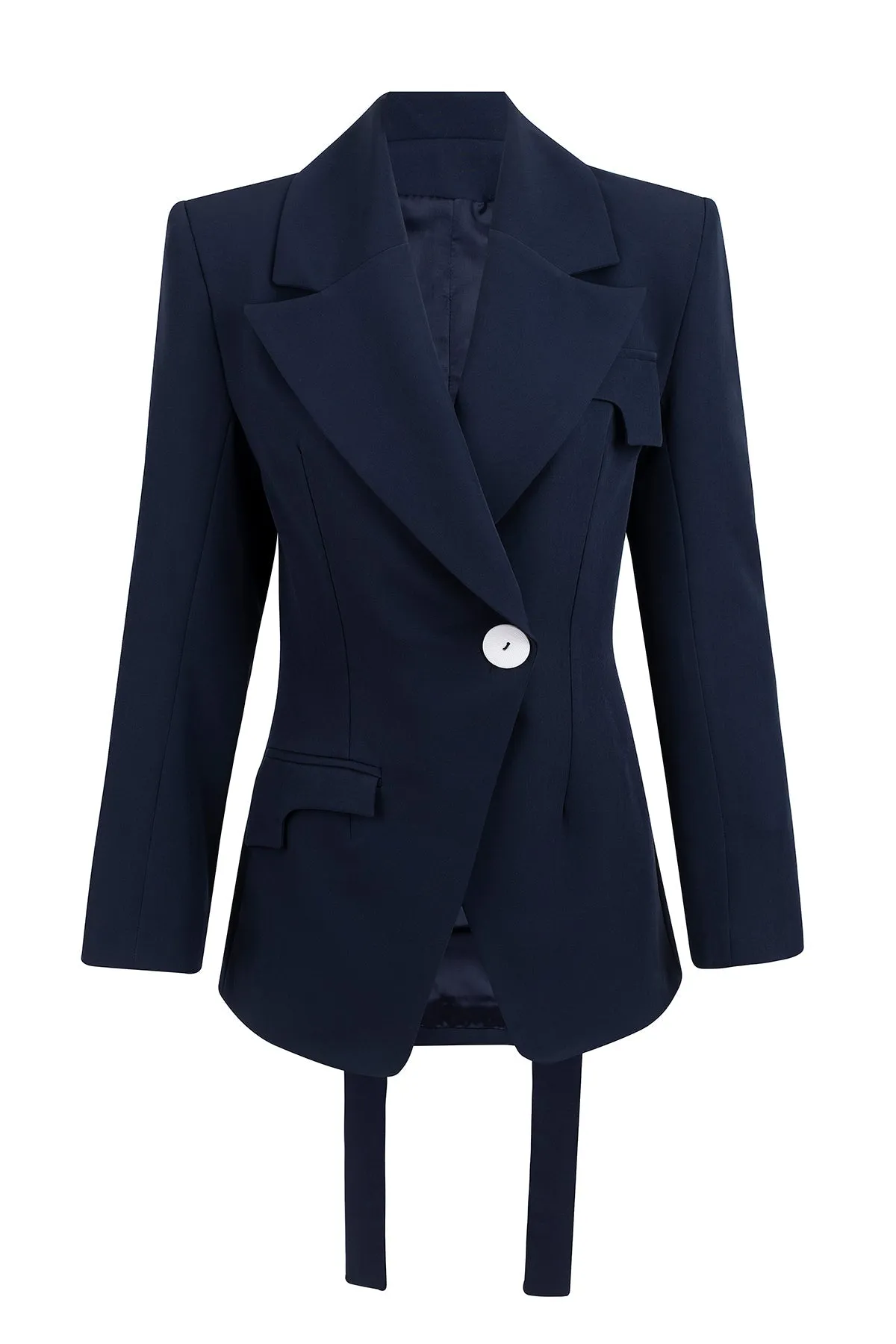 Mazarine Cinched Blazer Navy