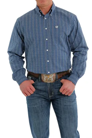 Men's Cinch Blue Button Down Shirt #MTW1105507BLU