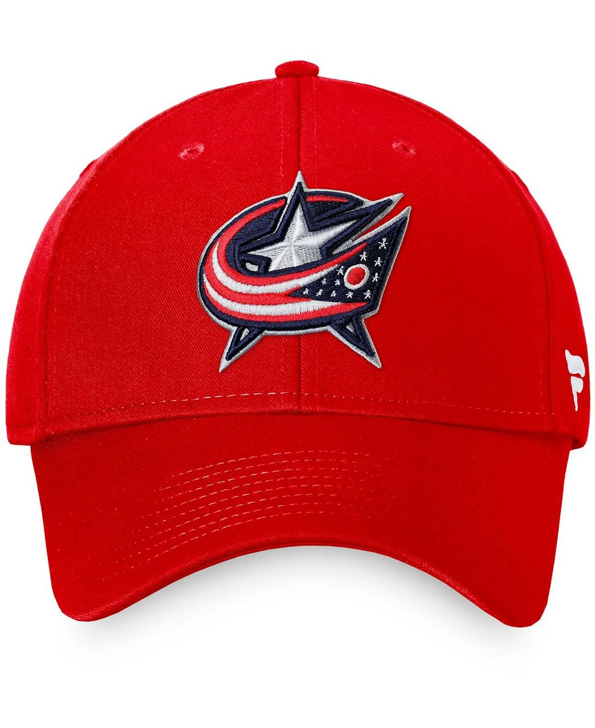 Men's Red Adjustable Hat Columbus Blue Jackets Core Fanatics