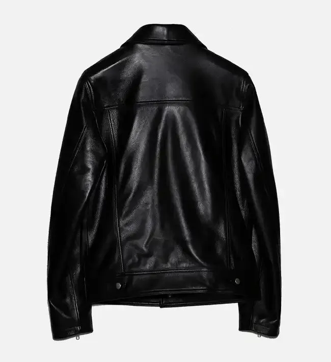 Men's Trucker Biker Black Jacket