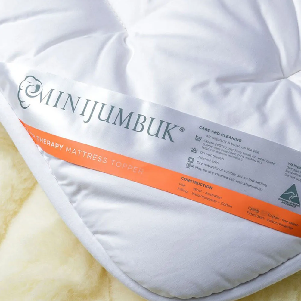 MiniJumbuk Sleep Therapy Wool Mattress Topper