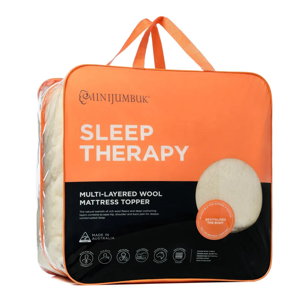 MiniJumbuk Sleep Therapy Wool Mattress Topper