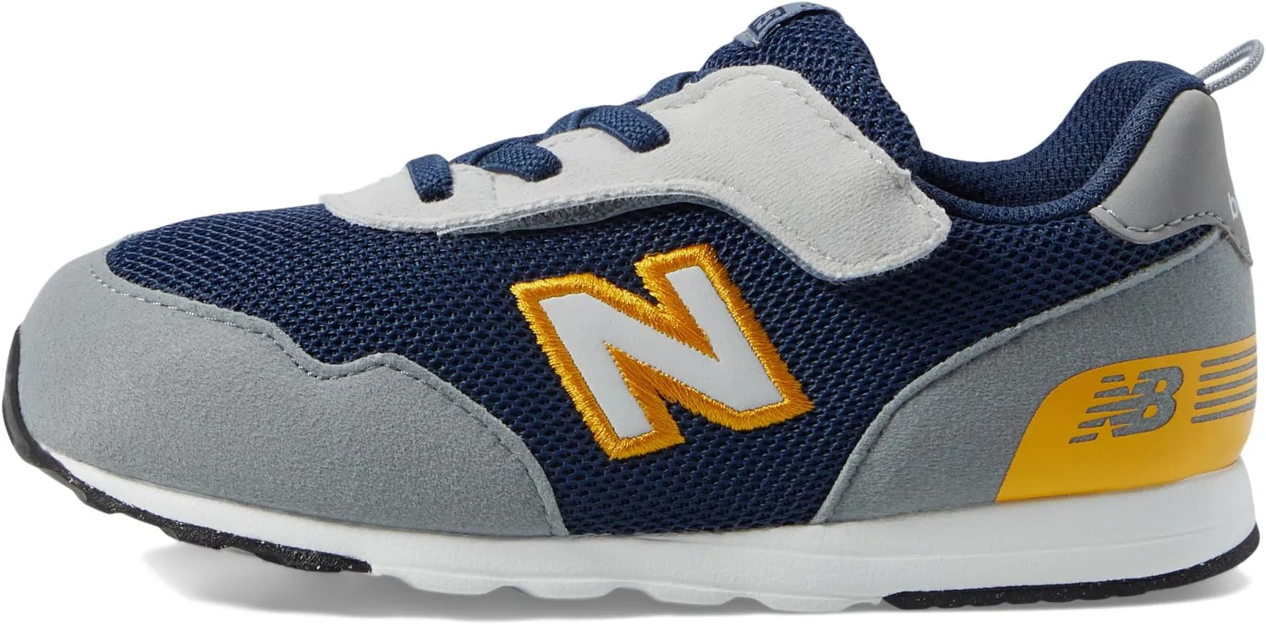 New Balance 515 New-B Hook-and-Loop Sneaker in NB Navy/Slate Gray