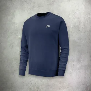 Nike Club Crew Neck Sweater Navy Blue