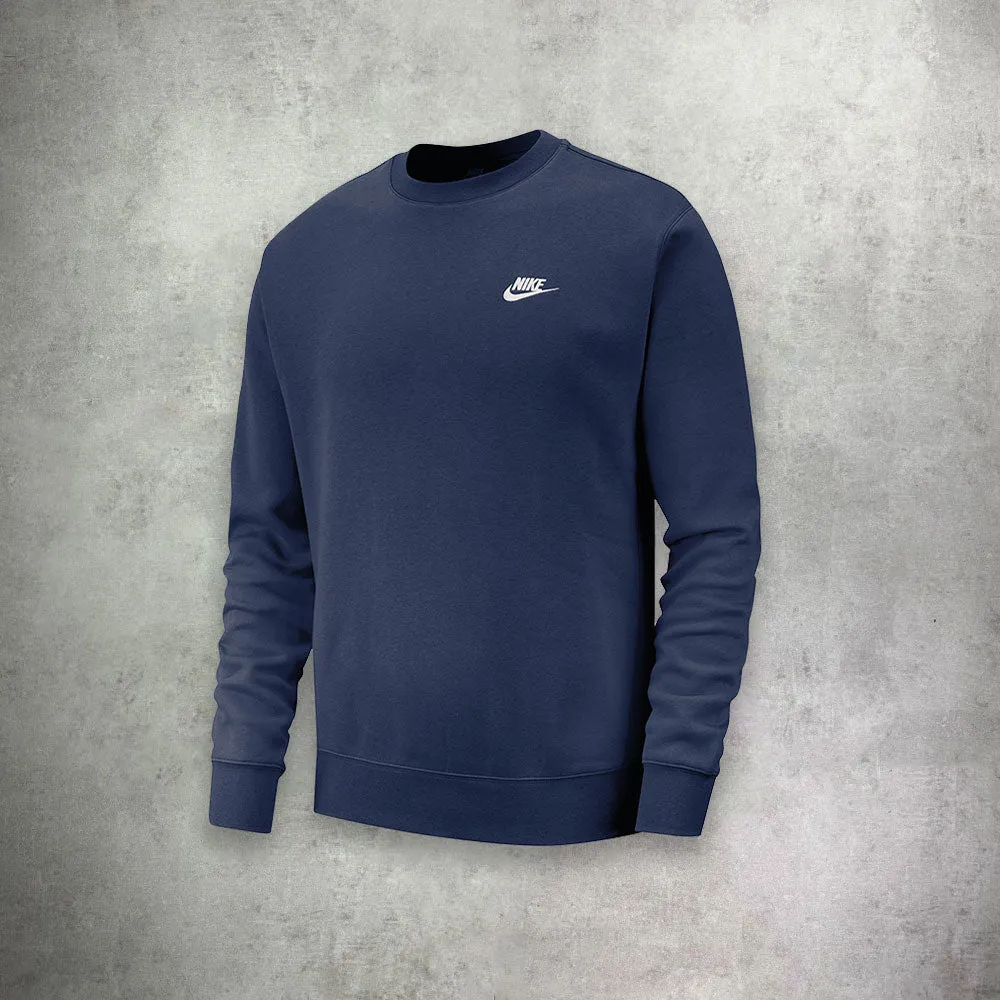 Nike Club Crew Neck Sweater Navy Blue