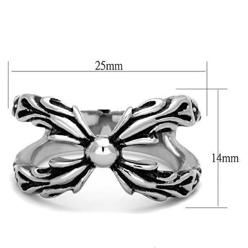 no plating Stainless Steel Ring Epoxy Jet TK1605 for Men Style High