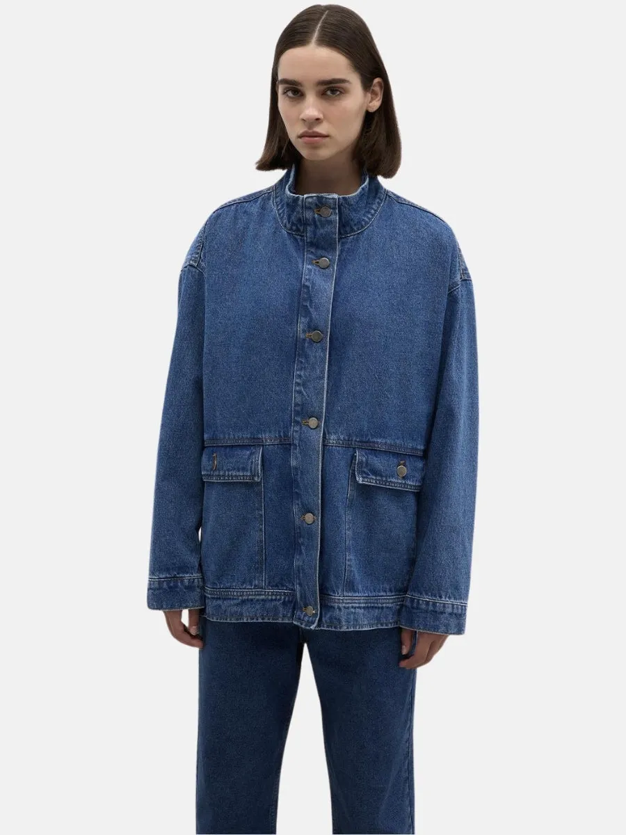 Oversize Denim Jacket Medium Blue