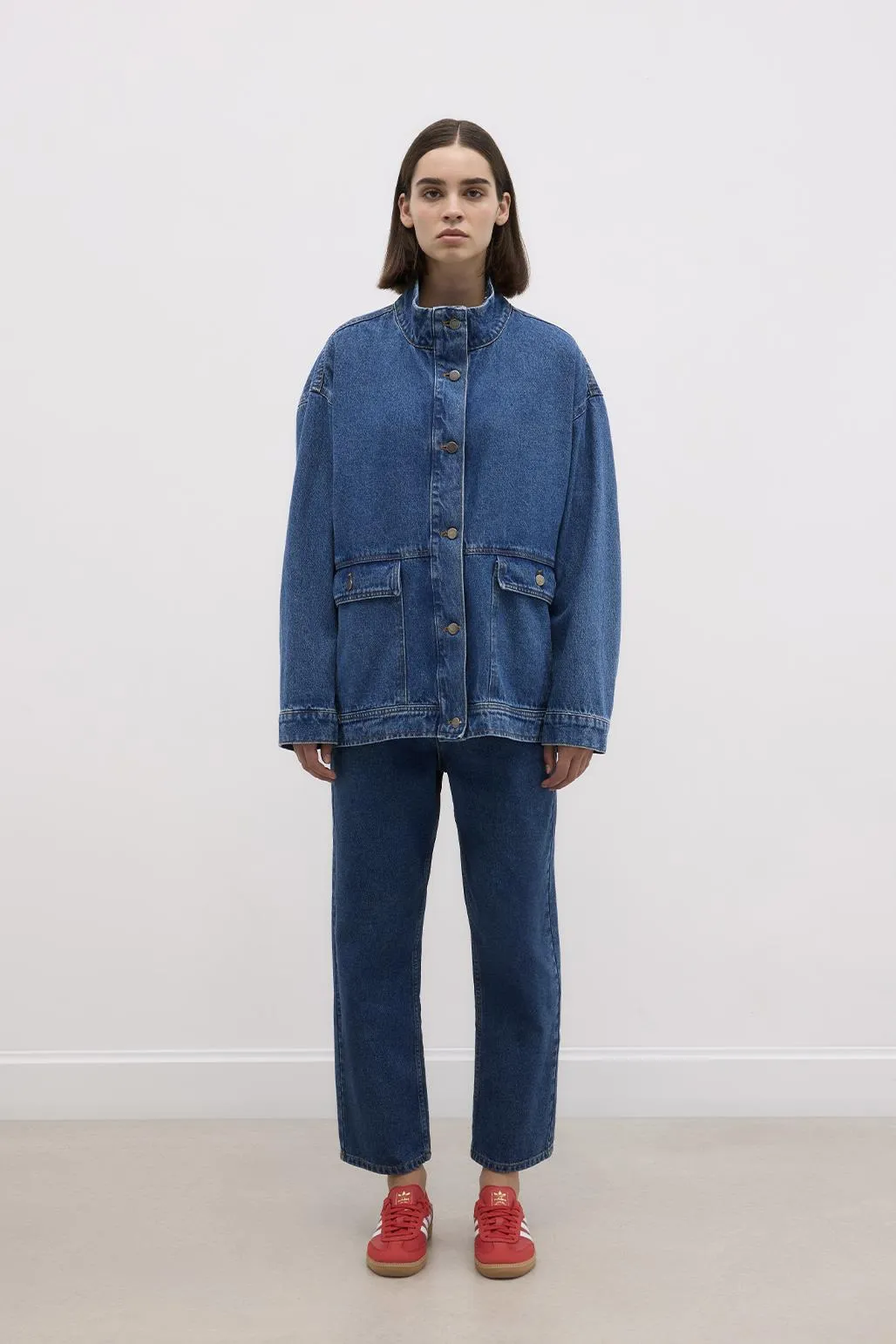 Oversize Denim Jacket Medium Blue