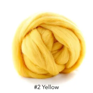 Polish Merino Wool Top - Yellow