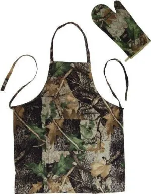 Rivers Edge Apron And Oven Mitt - Camo