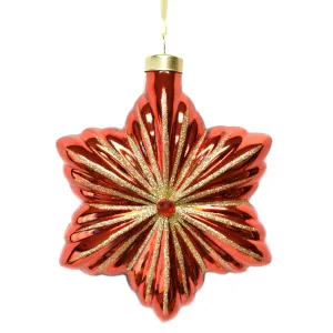 Shining Star Glass Ornament 4.5" x 5.5"