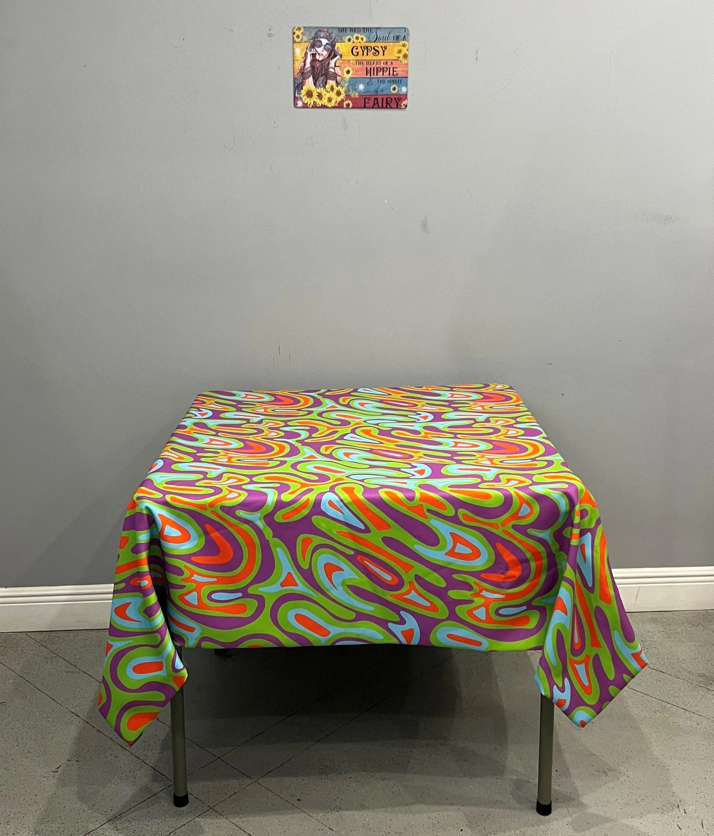 Square Psychedelic Tablecloth