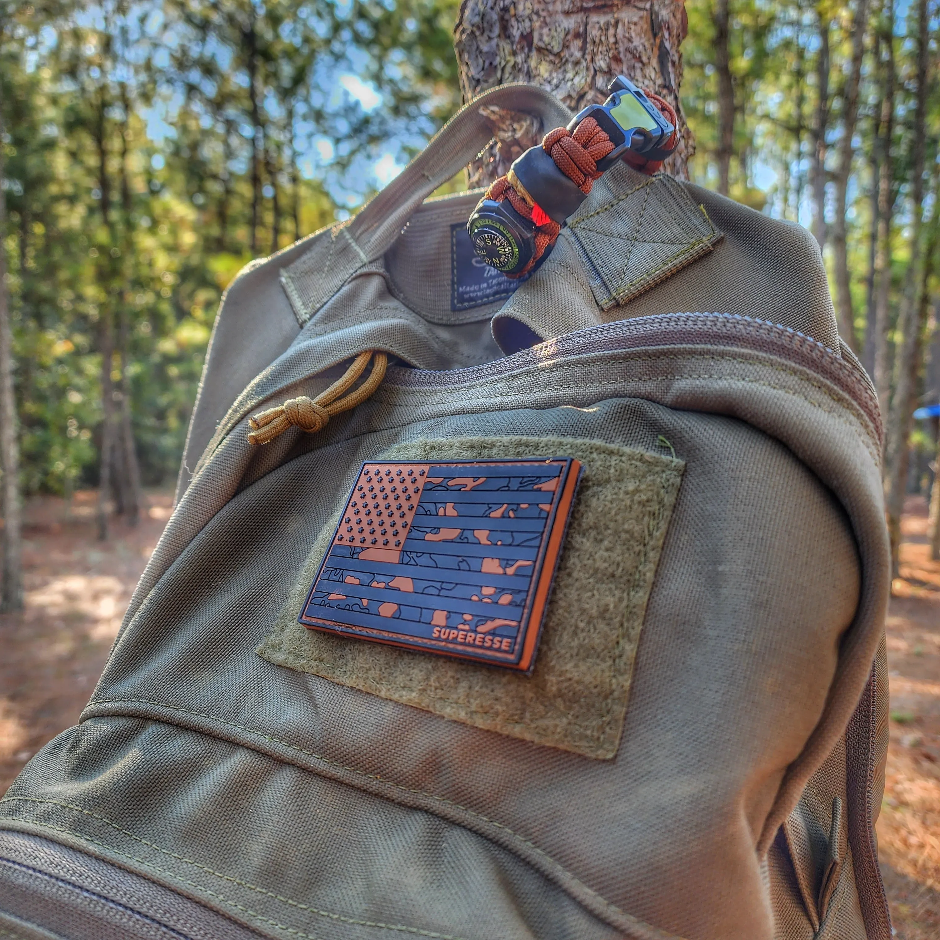 Storage Pocket Patch: Flagged Camo