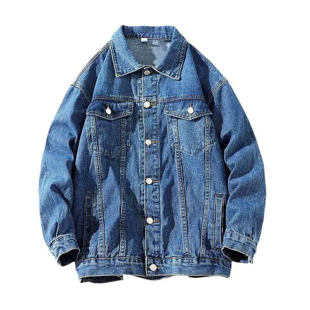 Super oversized color denim jacket