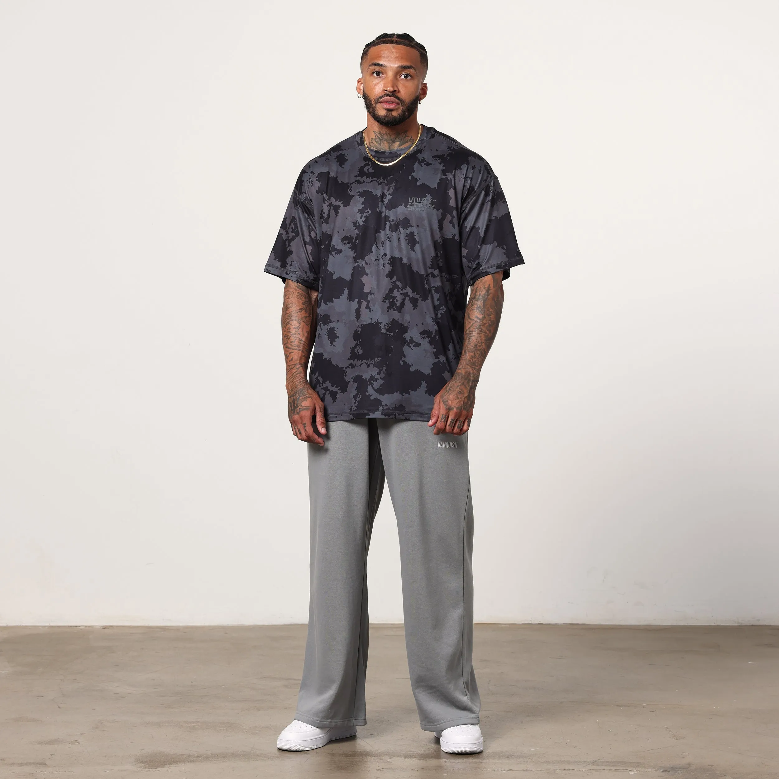 Vanquish Utility Black Camo Oversized T Shirt