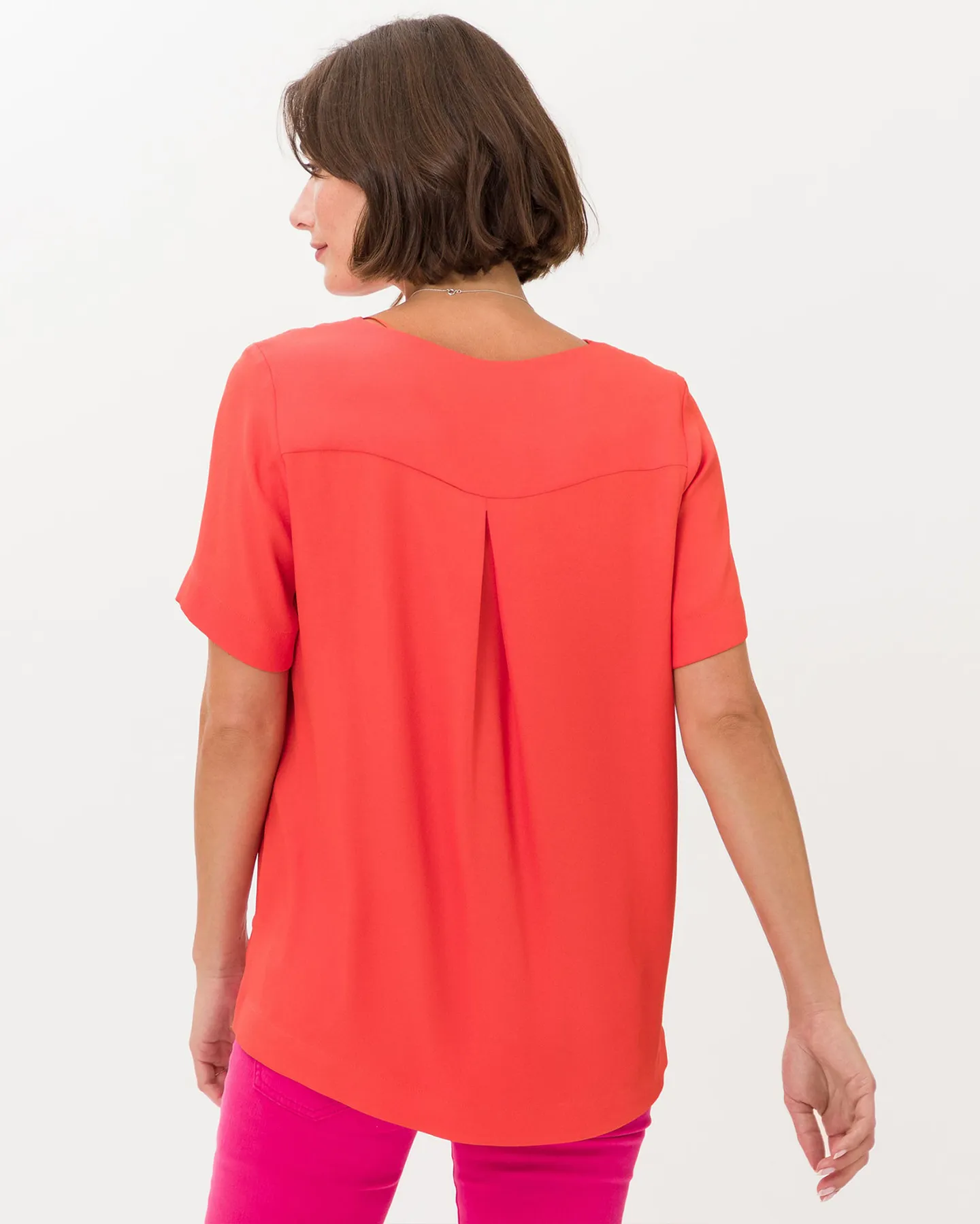 VILMA SHORT SLEEVE TUNIC - ORANGE